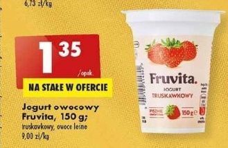 Biedronka Jogurt owoce leśne fruvita oferta