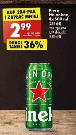 Biedronka Piwo heineken oferta