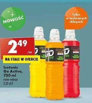 Biedronka Napój izotoniczny cytrynowy go active oferta