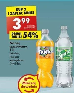Biedronka Napój sprite zero oferta