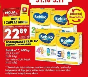Biedronka Mleko 4 bebiko junior oferta