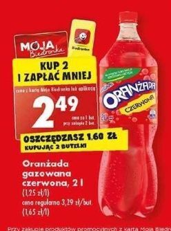 Biedronka Oranżada czerwona oferta