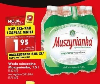 Biedronka Woda lekko gazowana muszynianka oferta