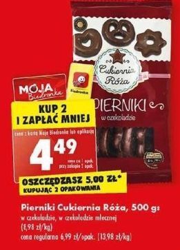 Biedronka Pierniki w czekoladzie deserowej cukiernia róża oferta