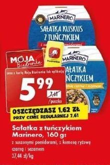 Biedronka Sałatka z tuńczykiem komosą ryżową i sezamem marinero oferta