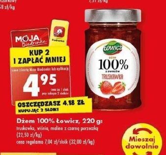 Biedronka Dżem truskawkowy łowicz oferta