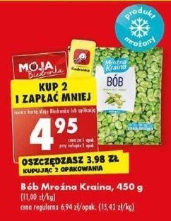 Biedronka Bób mrożony mroźna kraina oferta