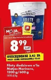 Biedronka Filety śledziowe a'la matjas marinero oferta