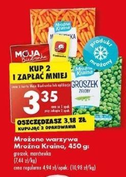 Biedronka Groszek zielony mroźna kraina oferta
