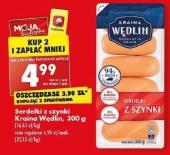 Serdelki z szynki kraina wędlin