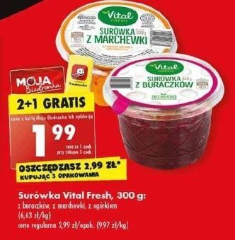 Biedronka Surówka z buraczków vital fresh oferta