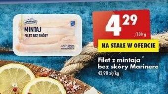 Biedronka Mintaj filet bez skóry marinero oferta