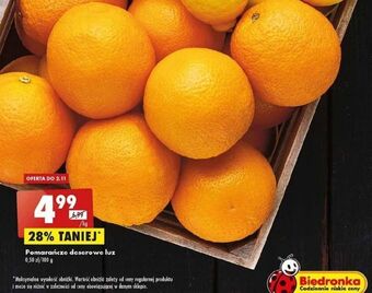 Biedronka Pomarańcze deserowe oferta