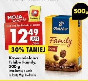 Biedronka Kawa tchibo family classic oferta