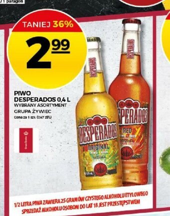 Topaz Piwo Desperados 400ml oferta