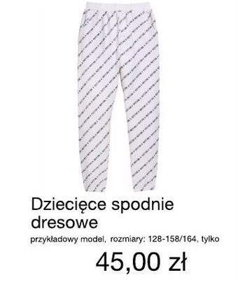 KiK Spodnie dziecięce kik oferta