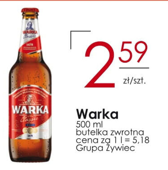 Frac Warka classic piwo jasne 500 ml oferta