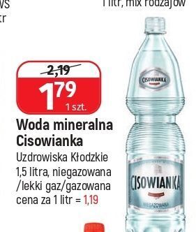 E.Leclerc Woda gazowana cisowianka oferta