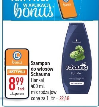 Szampon do włosów schauma for men