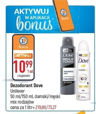 E.Leclerc Dezodorant invisible dry dove men+care oferta
