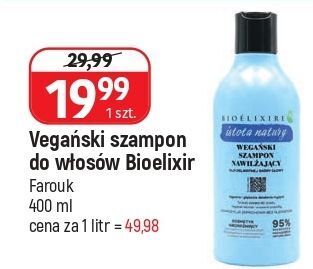 E.Leclerc Wegański szampon nawilżający bioelixire istota natury oferta