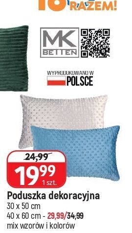 E.Leclerc Poduszka dekoracyjna 30 x 50 cm oferta