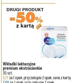 E.Leclerc Wkładki laktacyjne wiodąca marka mots d'enfants oferta