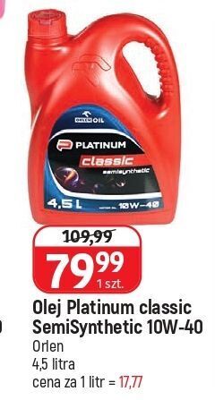 E.Leclerc Olej semisynthetic 10w40 orlen platinum classic oferta