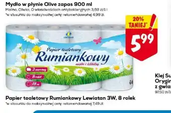 Papier toaletowy Rumiankowy Lewiatan 3W 8 rolek