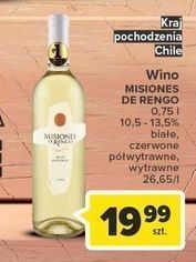 Carrefour Wino białe półwytrawne misiones de rengo oferta