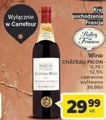 Carrefour Wino chateau picon bordeaux superieur oferta