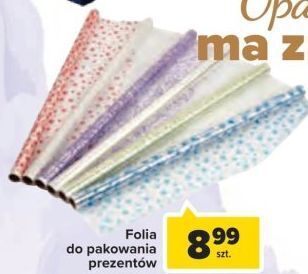 Carrefour Folia do pakowania prezentów oferta