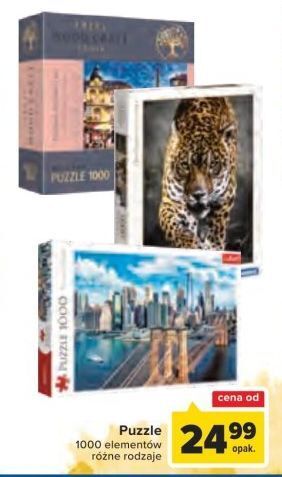 Carrefour Puzzle drewniane 1000 el. trefl oferta