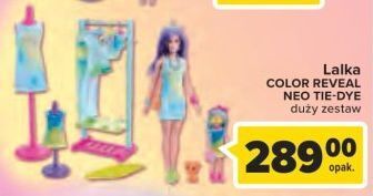 Carrefour Lalka color reveal neo tie-dye barbie oferta