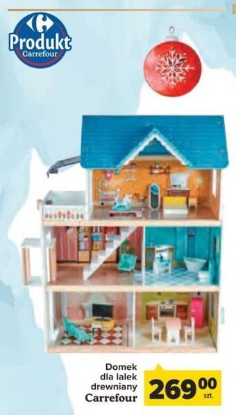 Carrefour Domek dla lalek drewniany carrefour oferta