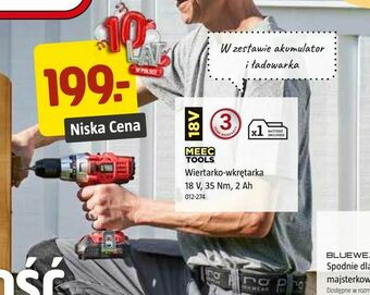 Wiertarko-wkrętarka 18 V, 35 Nm, 2 Ah