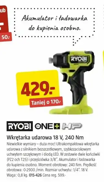 Jula Wkrętarka udarowa 18 V, 240 Nm oferta