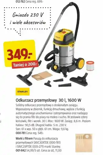 Jula Odkurzacz przemysłowy 30 l, 1600 W oferta