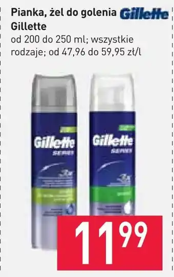 Stokrotka Pianka, żel do golenia Gillette oferta