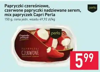 Stokrotka Papryczki czereśniowe, czerwone papryczki nadziewane serem, mix papryczek Capri Perla oferta