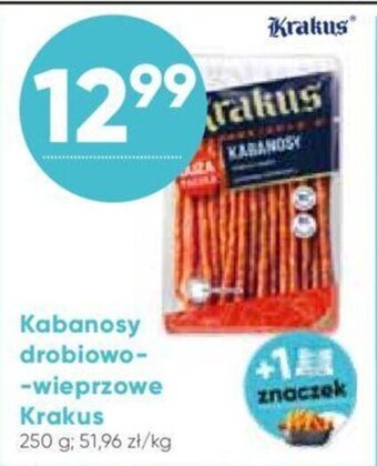 Stokrotka Krakus kabanosy drobiowo-wieprzowe 250g oferta