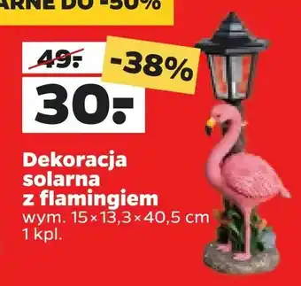 Netto Dekoracja solarna z flamingiem oferta