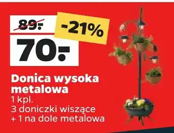 Donica wysoka metalowa