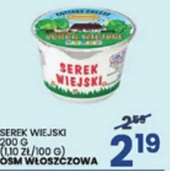 Wafelek osm włoszczowa serek wiejski 200g oferta