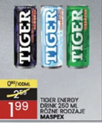 Wafelek maspex tiger energy drink 250ml różne rodzaje oferta