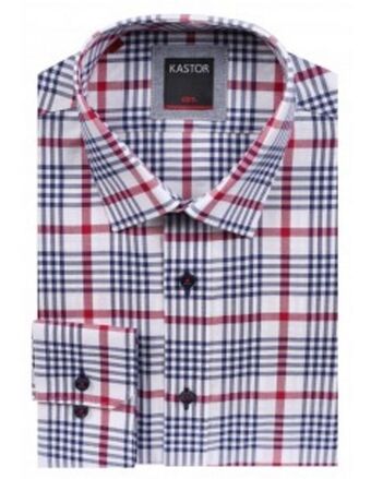 Koszula męska krata kastor slim