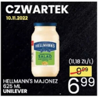 Wafelek Unilever hellmann's majonez 625ml oferta