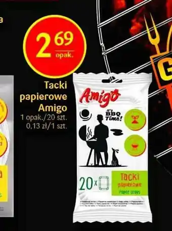Delikatesy Centrum Tacki papierowe Amigo oferta
