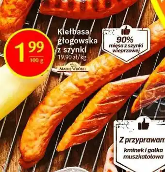 Delikatesy Centrum Kiełbasa głogowska z szynki 100g oferta