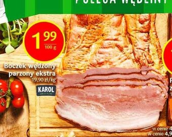 Delikatesy Centrum Boczek wędzony parzony ekstra 100g oferta